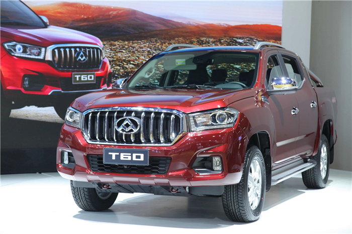 未来已在，emc易倍·体育首款皮卡产品T60亮相广州车展，“国际范儿”引无数回眸